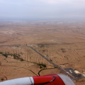 Flying into Aqaba from Amman